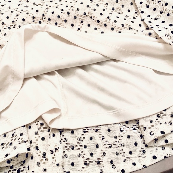 Ronni & Nicole White Black Polka Dot 12 Retro Classic Wedding Fit & Flare Dress - Picture 10 of 13